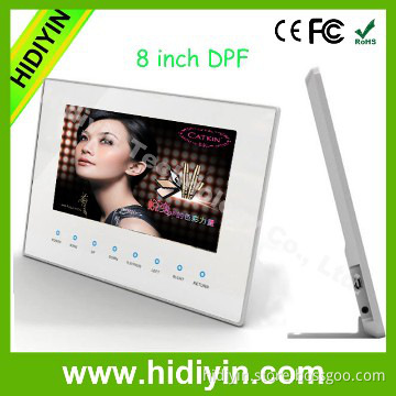 Auto start and playback 8 inch digital photo frame